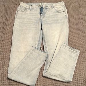 Ankle skinny jeans light wash